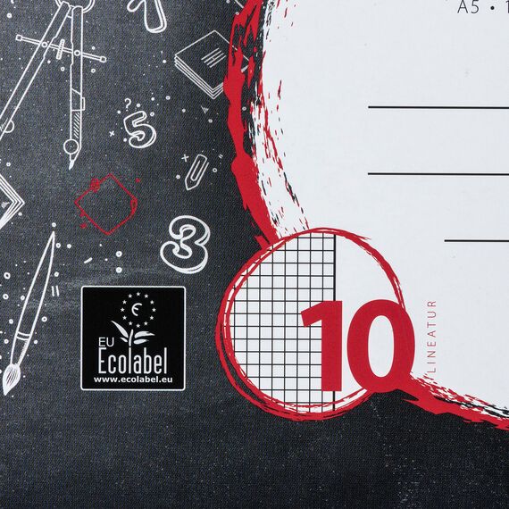 Landre Notizblock A5 für alle gängigen Schriftzüge 80g/m² feines Holz Schreibpapier 10er Pack, 3 Motive sortiert, 16 Blatt