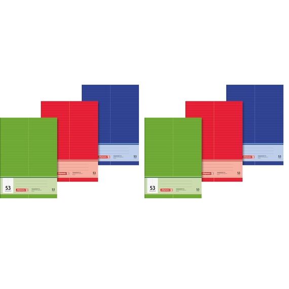 Brunnen 1043725 Vokabelheft (A4, 32 Blatt, liniert, mit Teilungslinie) (Packung mit 2)