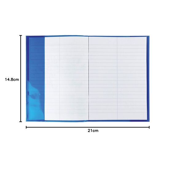 HERMA 19609 Heftumschläge A5 Transparent Blau, 10 Stück, Hefthüllen aus strapazierfähiger, abwischbarer & extra dicker Polypropylen-Folie, durchsichtige Heftschoner Set für Schulhefte, farbig