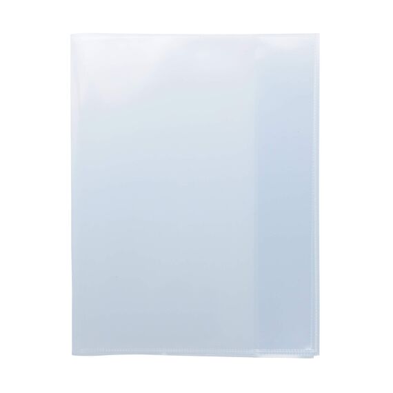 HERMA 19621 Heftumschläge Quart Transparent Klarsicht, 10 Stück, Hefthüllen aus strapazierfähiger, abwischbarer & extra dicker Polypropylen-Folie, durchsichtige Heftschoner Set für Schulhefte, farblos