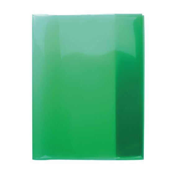 HERMA 19624 Heftumschläge Quart Transparent Grün, 10 Stück, Hefthüllen aus strapazierfähiger, abwischbarer & extra dicker Polypropylen-Folie, durchsichtige Heftschoner Set für Schulhefte, farbig