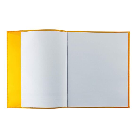 HERMA 19629 Heftumschläge Quart Transparent Orange, 10 Stück, Hefthüllen aus strapazierfähiger, abwischbarer & extra dicker Polypropylen-Folie, durchsichtige Heftschoner Set für Schulhefte, farbig