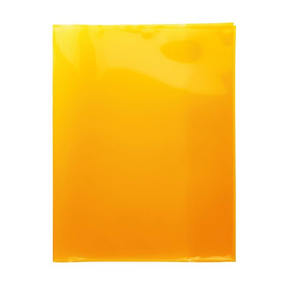 HERMA 19629 Heftumschläge Quart Transparent Orange, 10 Stück, Hefthüllen aus strapazierfähiger, abwischbarer & extra dicker Polypropylen-Folie, durchsichtige Heftschoner Set für Schulhefte, farbig