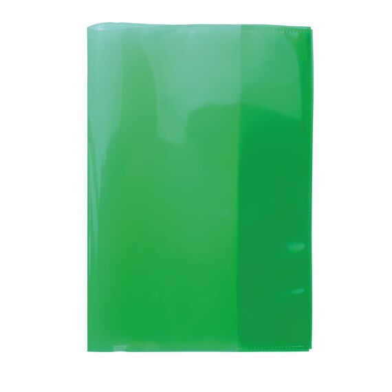 HERMA 19613 Heftumschläge A5 Transparent Grün, 10 Stück, Hefthüllen aus strapazierfähiger, abwischbarer & extra dicker Polypropylen-Folie, durchsichtige Heftschoner Set für Schulhefte, farbig