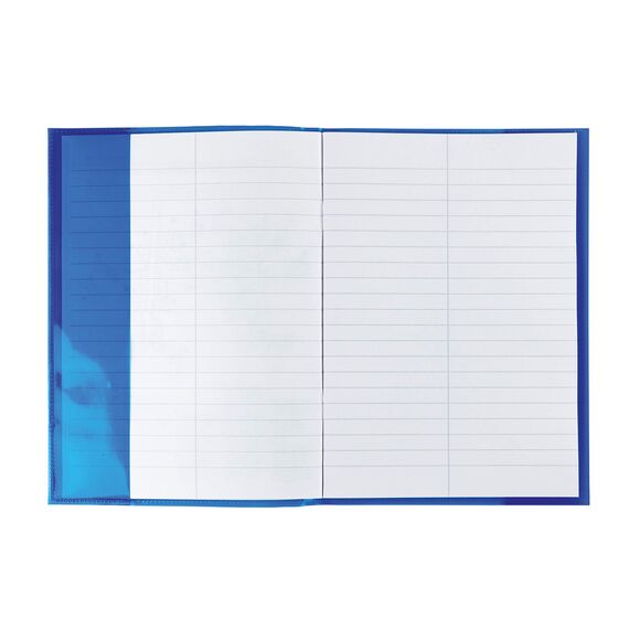 HERMA 19609 Heftumschläge A5 Transparent Blau, 10 Stück, Hefthüllen aus strapazierfähiger, abwischbarer & extra dicker Polypropylen-Folie, durchsichtige Heftschoner Set für Schulhefte, farbig