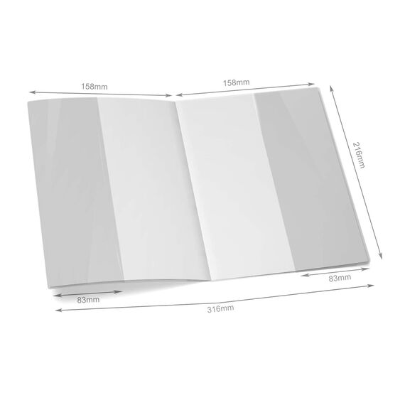 OLGS U-Heft Hüllen 10er Set, Kunststoff-Schutzhüllen transparent für Kinderuntersuchungsheft und zahnärztliche Dokumente für Baby & Kinder, Blanko