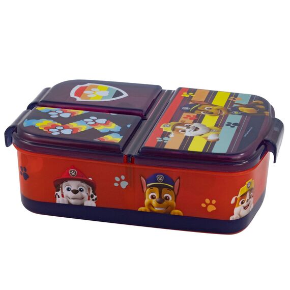 Paw Patrol Boy Brotdose dreigeteilt: PP, 3 Fächer, Sticker