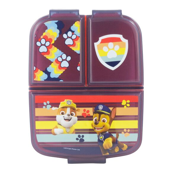 Paw Patrol Boy Brotdose dreigeteilt: PP, 3 Fächer, Sticker