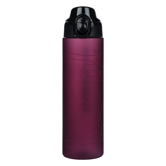 Baagl Kinder Trinkflasche, Auslaufsichere Wasserflasche 700ml, Schule und Sport Flasche für Mädchen, Vielseitige und Praktische Flasche mit verschließbarem Deckel (Ruby)