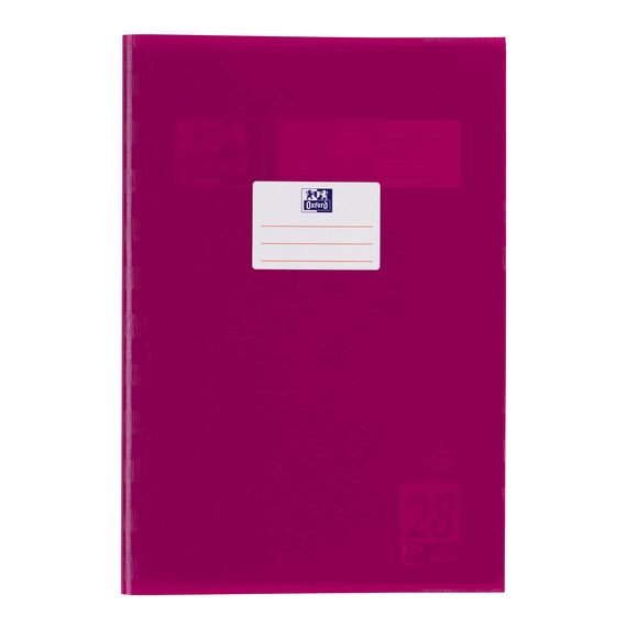 Oxford Heftumschlag A4, Bast, mit Beschriftungsetikett, pink, 10 Stück