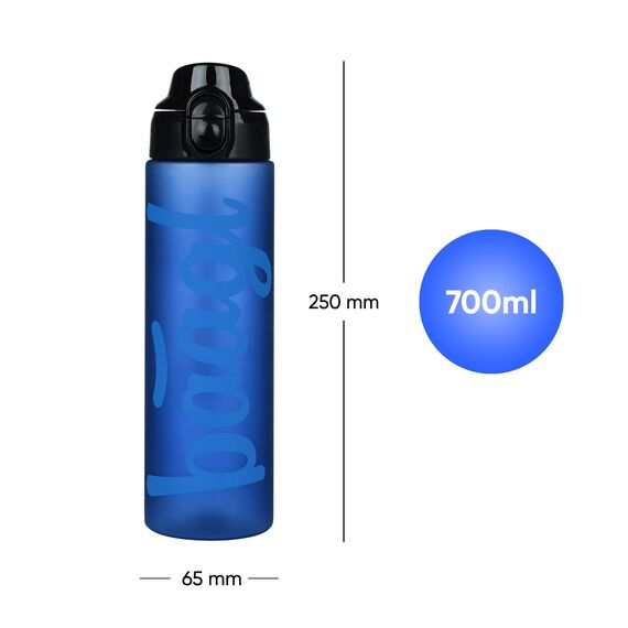 Baagl Kinder Trinkflasche, Auslaufsichere Wasserflasche 700ml, Schule und Sport Flasche für Jungen, Mädchen, Vielseitige und Praktische Flasche mit verschließbarem Deckel (Ocean Blue)