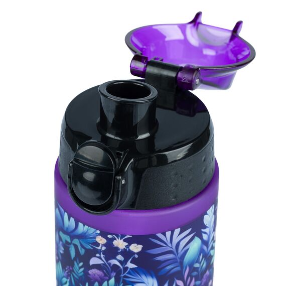 Baagl Kinder Trinkflasche, Auslaufsichere Wasserflasche 700ml, Schule und Sport Flasche für Mädchen, Vielseitige und Praktische Flasche mit verschließbarem Deckel (Jungle Panda)