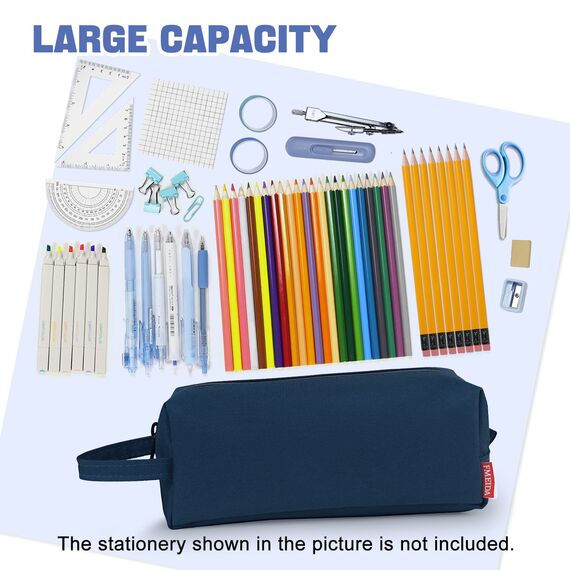 Fmeida Federmäppchen - Große Kapazität, 22 x 8 x 8,5 cm, Kosmetiktasche, Organizer für Mädchen, Jungen, Damen, Herren, Jugendliche, College, Büro, Ocean