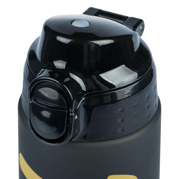 Baagl Kinder Trinkflasche, Auslaufsichere Wasserflasche 700ml, Schule und Sport Flasche für Jungen, Mädchen, Vielseitige und Praktische Flasche mit verschließbarem Deckel (Gold)