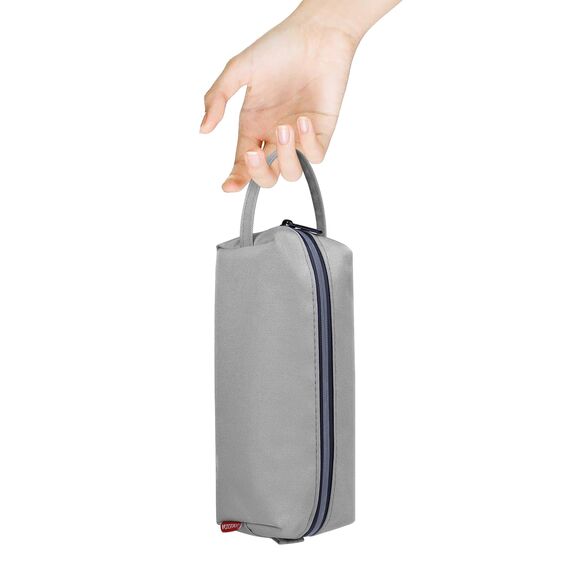 Fmeida Federmäppchen - Große Kapazität, 22 x 8 x 8,5 cm, Kosmetiktasche, Organizer für Mädchen, Jungen, Damen, Herren, Jugendliche, College, Büro - B-Grau-Us, L