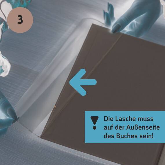 Brunnen 104033503 Buch-, Heftumschlag / Buchschoner (Buchhöhe 33,5 cm, 59,5 x 33,5 cm, mit Kantenschutz) transparent