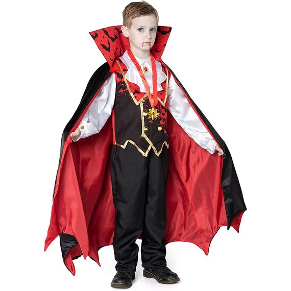 Spooktacular Creations Vampir-Kostüm für Kinder, für Jungen, Rot S (5-7 Jahre)