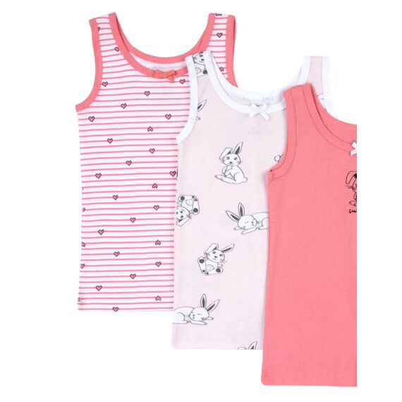 Chicco, Unterhemden Mädchen, 4er-Pack, 100% Baumwolle, Kinderbekleidung für Mädchen, Designed in Italy