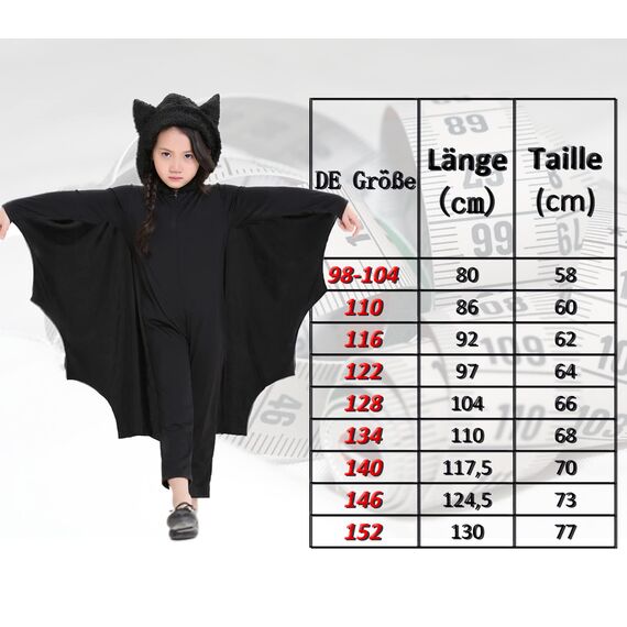 Seawhisper Halloween Kostüm Kleinkind Mädchen Fledermaus Kostüm Kinder Jungen Vampir Kostüm Kinder 98 104