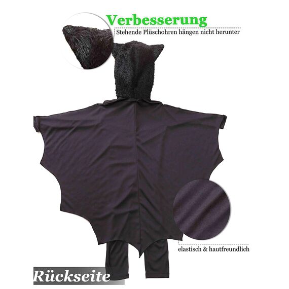 Seawhisper Halloween Kostüm Kleinkind Mädchen Fledermaus Kostüm Kinder Jungen Vampir Kostüm Kinder 86 92