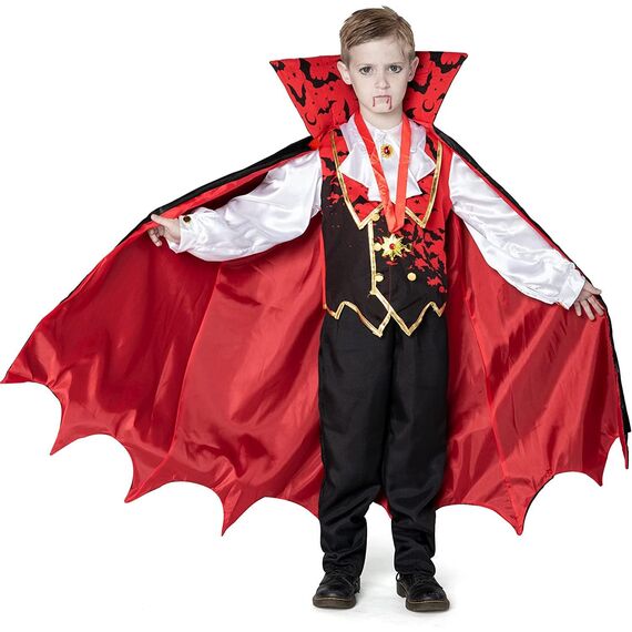 Spooktacular Creations Vampir-Kostüm für Kinder, für Jungen, Rot S (5-7 Jahre)