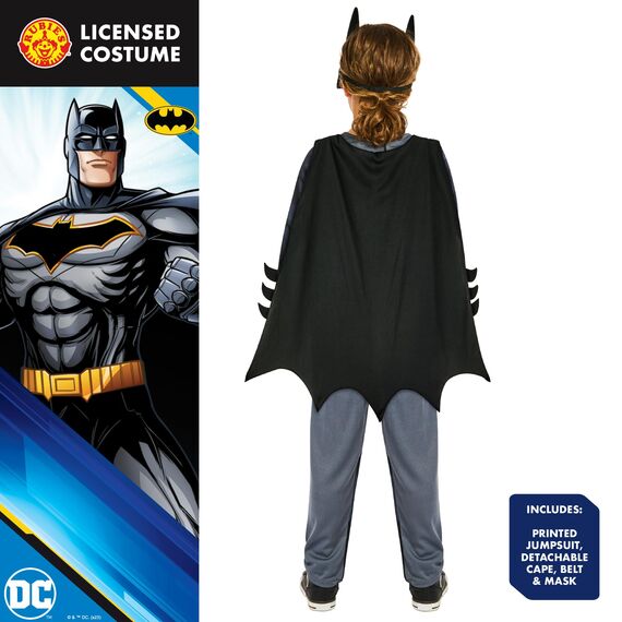 Rubie's 3014995-6000 Batman Kinderkostüm, Alter 5-6 Jahre, Jungen, Mehrfarbig