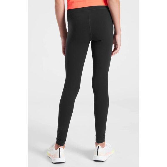 Haloumoning Leggings Mädchen Yogahose Einfarbig Jogginghose Laufhose Sporthose Trainninghose Basic Elastisch Blickdichte Hose für Kinder Schwarz 7-8Jahre