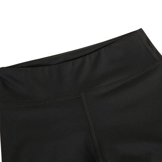 Haloumoning Leggings Mädchen Yogahose Einfarbig Jogginghose Laufhose Sporthose Trainninghose Basic Elastisch Blickdichte Hose für Kinder Schwarz 7-8Jahre