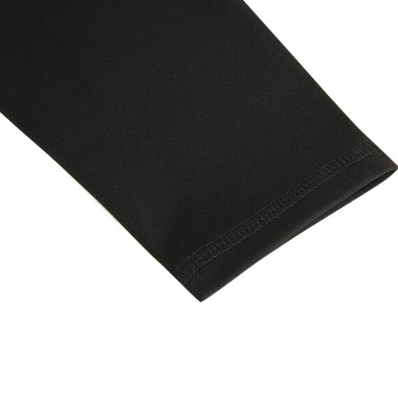 Haloumoning Leggings Mädchen Yogahose Einfarbig Jogginghose Laufhose Sporthose Trainninghose Basic Elastisch Blickdichte Hose für Kinder Schwarz 7-8Jahre