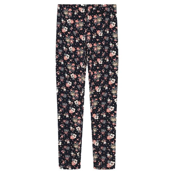 NAME IT Mädchen Nkfvivian Aop Legging Noos, Dark Sapphire/Aop:flowers, 116