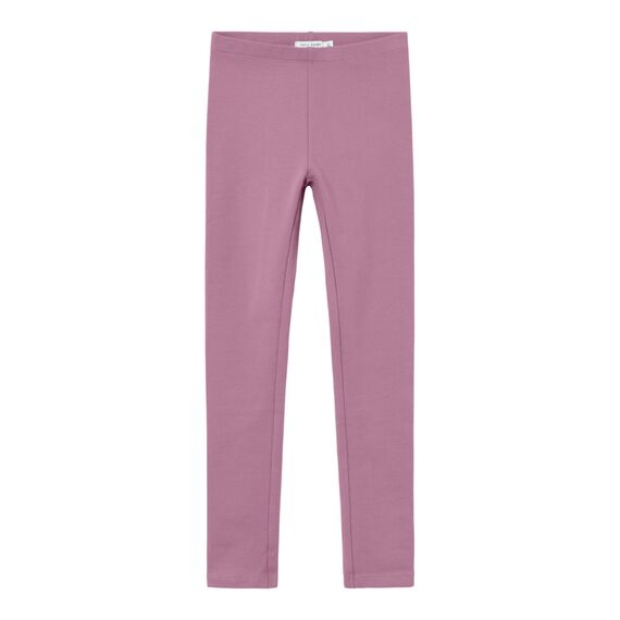 Name IT Mädchen Nkfdavina Solid SWE Bru Noos Leggings, Mauve Orchid, 128 EU