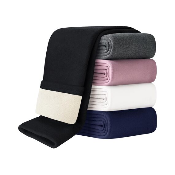 Domee Mädchen Thermo Leggings Gefütterte Hosen Winter Warme Baumwolle Schwarz 146-152 (Herstellergröße 160)