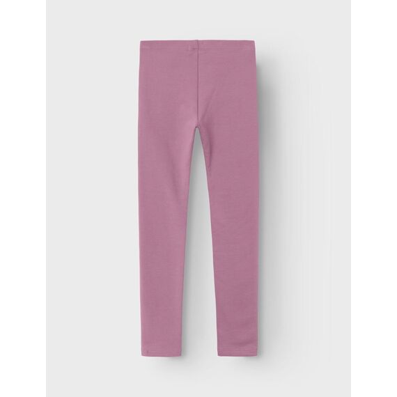 Name IT Mädchen Nkfdavina Solid SWE Bru Noos Leggings, Mauve Orchid, 128 EU