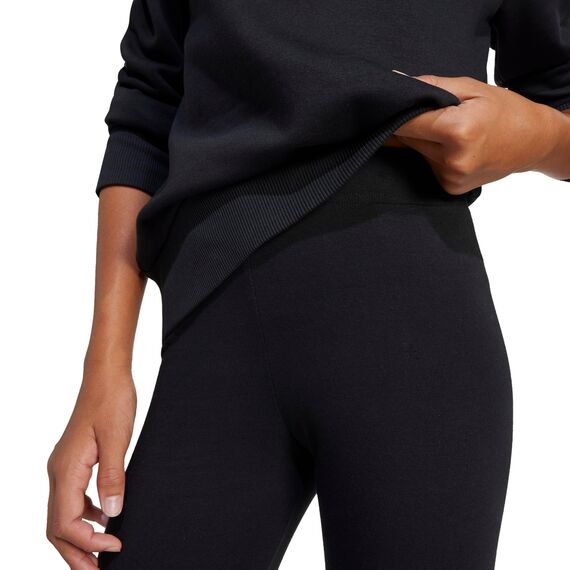 adidas Girl's Essentials LINEAR Logo Leggings, Black/White, 9-10 Years