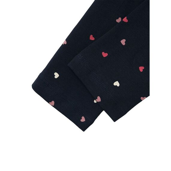 NAME IT Mädchen Nkfvivian Aop Legging Noos, Dark Sapphire/Aop:small Heart Aop, 140