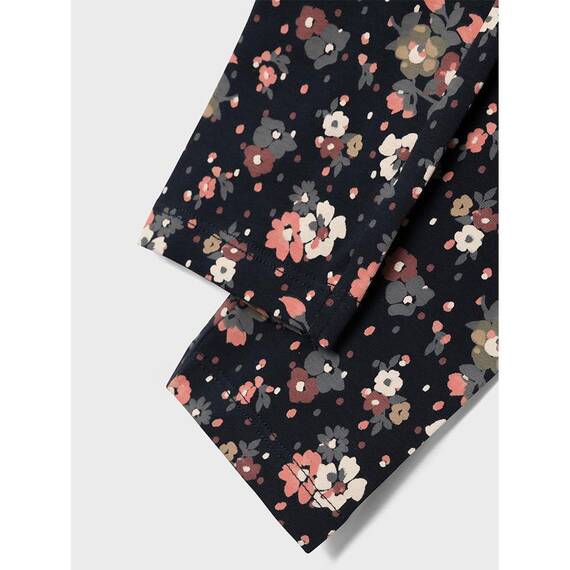 NAME IT Mädchen Nkfvivian Aop Legging Noos, Dark Sapphire/Aop:flowers, 146