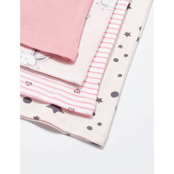 Chicco, Unterhemden Mädchen, 4er-Pack, 100% Baumwolle, Kinderbekleidung für Mädchen, Designed in Italy