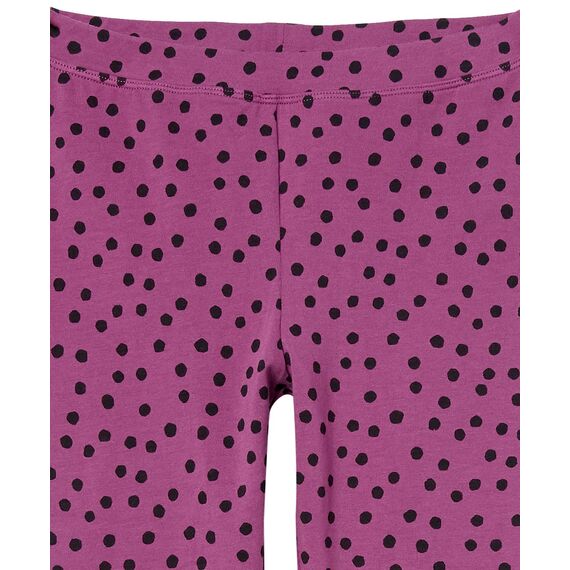 Amazon Essentials Mädchen Leggings, 5er-Pack, Purpur Punkte/Rosa Blumen/Schwarz/Türkisgrün/Weiß Streublumen, 5 Jahre