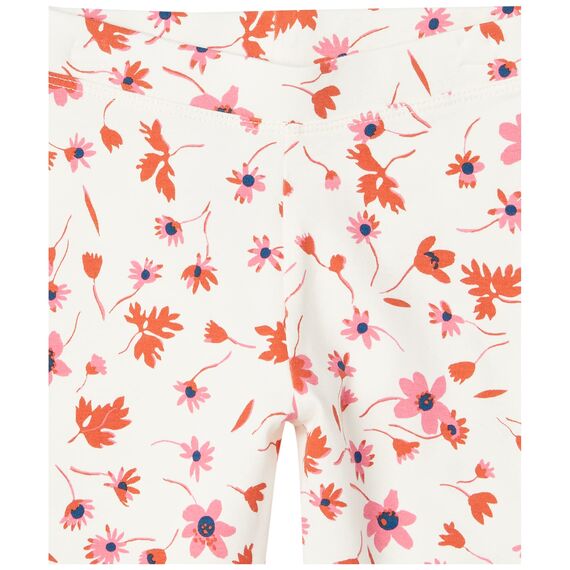 Amazon Essentials Mädchen Leggings, 5er-Pack, Rosa Streifen/Schwarz/Senfgelb/Skiing Foxes/Weiß Floral, 3 Jahre