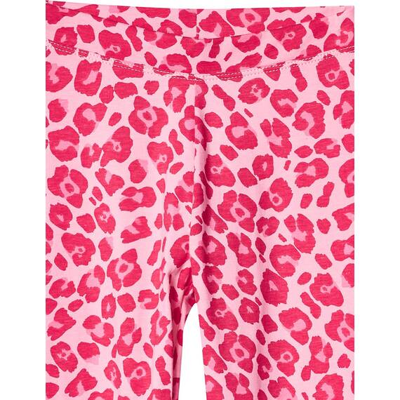 Spotted Zebra Toddler Girls' 5-Pack Leggings, Pink Cat, 3T