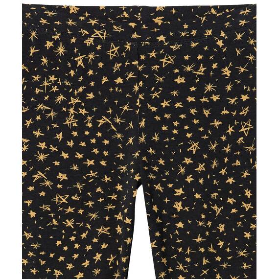 Amazon Essentials Mädchen Leggings, 5er-Pack, Grau/Orange/Pfirsich Blattmuster/Schwarz Sterne/Weiß Streifen, 2 Jahre