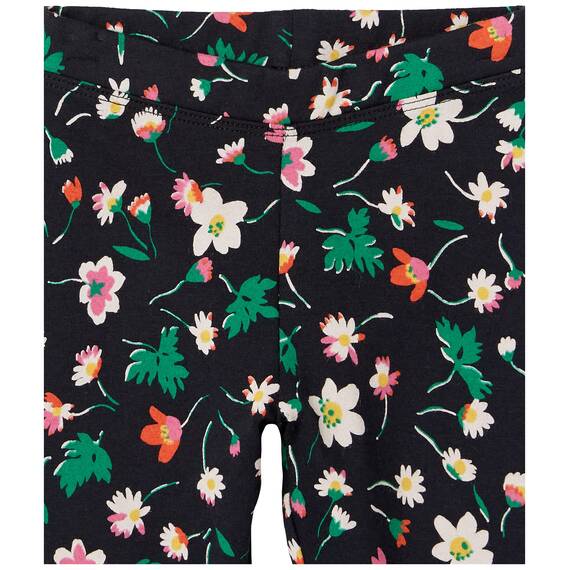 Amazon Essentials Mädchen Leggings, 5er-Pack, Floral/Grau/Grün Bonbon/Schwarz/Türkisblau Streifen, 11-12 Jahre