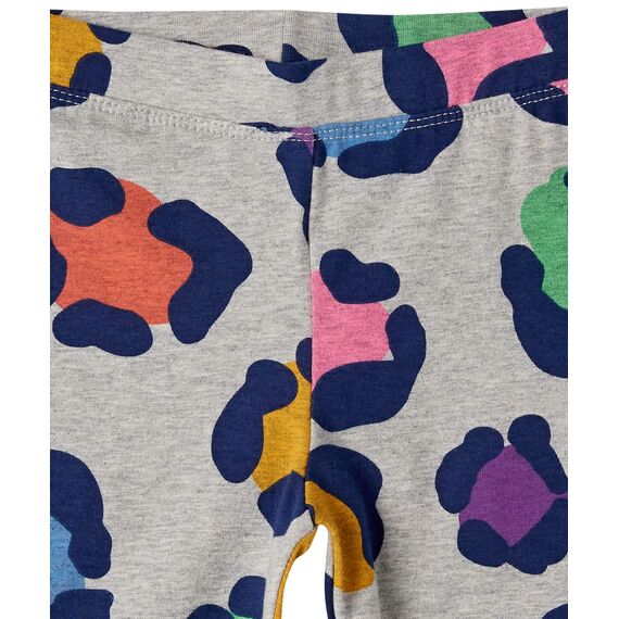 Amazon Essentials Mädchen Leggings, 5er-Pack, Blau/Erdbeeren/Grau/Rosa/Wellen, 11-12 Jahre