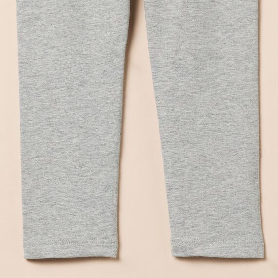 Amazon Essentials Mädchen Leggings, 3er-Pack, Grau Meliert/Hellrosa/Schwarz, 5 Jahre
