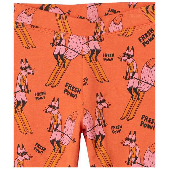 Amazon Essentials Mädchen Leggings, 5er-Pack, Rosa Streifen/Schwarz/Senfgelb/Skiing Foxes/Weiß Floral, 2 Jahre