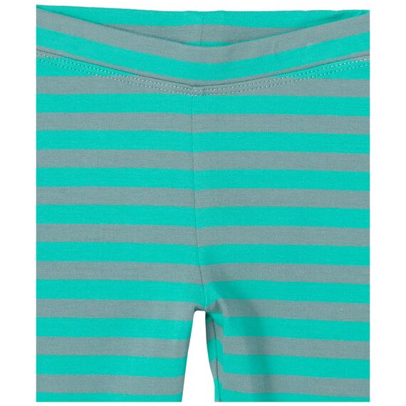 Amazon Essentials Mädchen Leggings, 5er-Pack, Floral/Grau/Grün Bonbon/Schwarz/Türkisblau Streifen, 4 Jahre