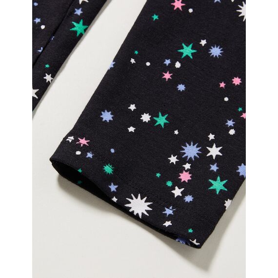 Spotted Zebra Big Girls' 5-Pack Leggings, Starburst, Large (10)