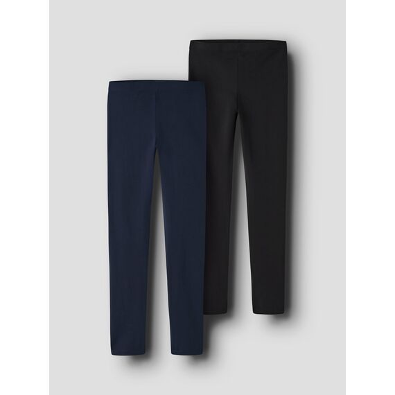 NAME IT Jungen NKFVIVIAN 2P Legging L NOOS 13205781, Dark Sapphire/Packed with BLAC, 146/152