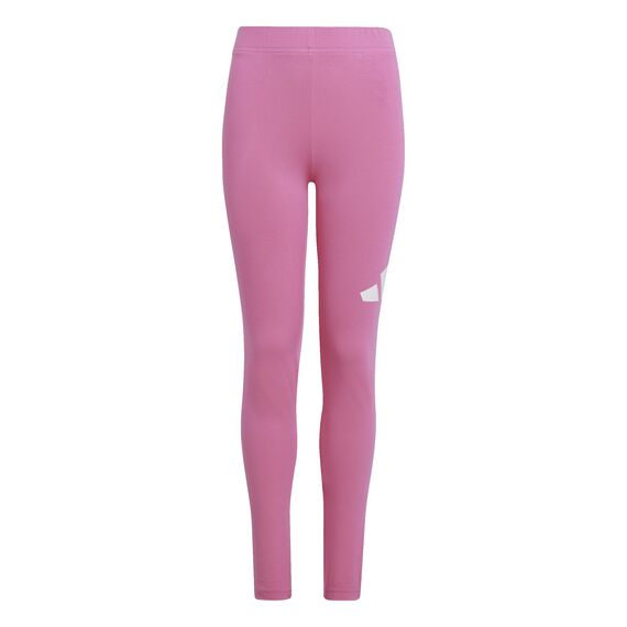 adidas Mädchen Essentials LINEAR Logo Leggings, pink Fusion/White, 13-14 Years