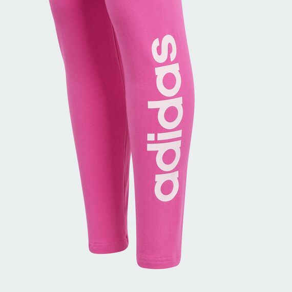 adidas Mädchen Essentials Linear Logo Cotton Tights, semi lucid fuchsia/clear pink, 13-14 Years